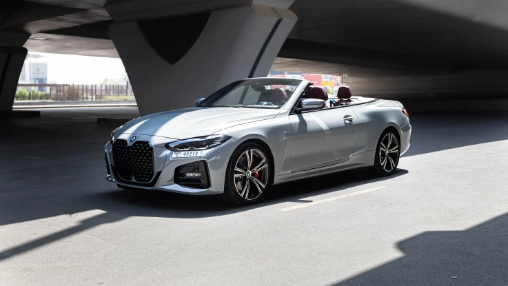 BMW 430i Convertible 2022 GREEN RENTAL IN DUBAI - undefined